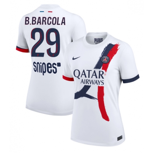 Billige Fotballdrakt Paris Saint-Germain Bradley Barcola #29 Replika Bortedrakt Dame 2025-26 Kortermet Billige Fotballdrakt Paris Saint-Germain Bradley Barcola #29 Replika Bortedrakt Dame 2025-26 Kortermet